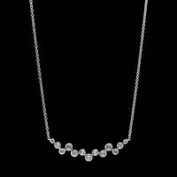 14K White Gold Estate Diamond Necklace