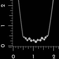 14K White Gold Estate Diamond Necklace