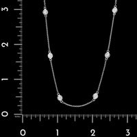 14K White Gold Estate Diamond Necklace