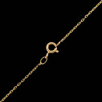 18K Yellow Gold Estate Swirl Pendant Necklace