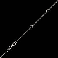 18K White Gold Estate Ruby and Diamond Necklace