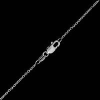 14K White Gold Estate Diamond Heart Pendant Necklace