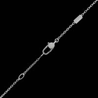 Gucci 18K White Gold Estate Diamond Cross Pendant Necklace