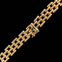 Caplain Paris 18K Yellow Gold Estate Brickwork Link Necklace