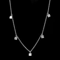 14K White Gold Estate Necklace