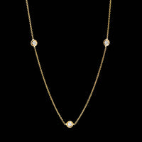 Roberto Coin 18K Yellow Gold Estate Diamond by the Inch Necklace