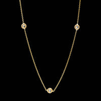 Roberto Coin 18K Yellow Gold Estate Diamond by the Inch Necklace