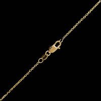 14K Yellow Gold Estate Diamond Pendant Necklace