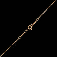 Tiffany & Co. 18K Rose Gold Estate Elsa Peretti Diamond By The Yard Single Diamond Pendant Necklace