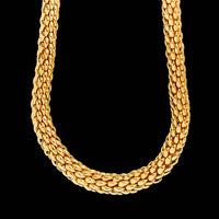 Chaumet 18K Yellow Gold Estate Fancy Graduated Link Necklace, France