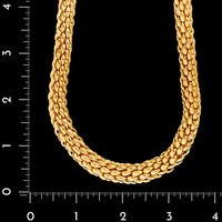Chaumet 18K Yellow Gold Estate Fancy Graduated Link Necklace, France