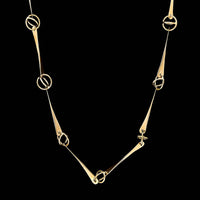 Tom Kruskal 14K Yellow Gold Estate Forged Link Necklace