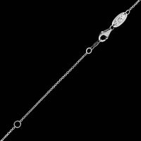14K White Gold Estate Pear Shape Double Halo Diamond Pendant Necklace