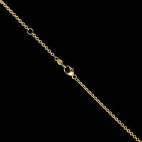 Leslie Greene 18K Yellow Gold Estate Smoky Quartz and Diamond Necklace