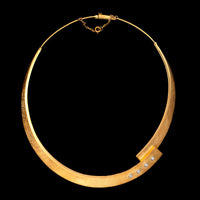 18K Yellow Gold Estate Diamond Collar Necklace