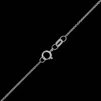 14K White Gold Estate Emerald and Diamond Pendant Necklace