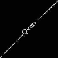 14K White Gold Estate Emerald and Diamond Pendant Necklace