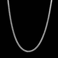 14K White Gold Estate Diamond Riviere Necklace