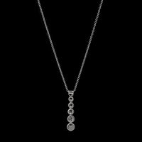 Tiffany & Co. Platinum Estate Diamond Jazz Pendant Necklace