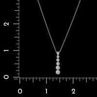 Tiffany & Co. Platinum Estate Diamond Jazz Pendant Necklace