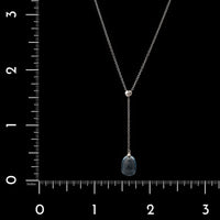 Tiffany & Co. 18K White Gold Estate Aquamarine Rainbow Drops Pendant Necklace