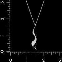 Tiffany & Co. Frank Gehry Sterling Silver Estate Orchid Drop Pendant Necklace
