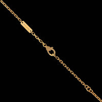 Van Cleef & Arpels 18K Yellow Gold Estate Byzantine Alhambra Pendant Necklace