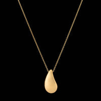 Tiffany & Co. 18K Yellow Gold Estate Elsa Peretti Teardop Pendant Necklace