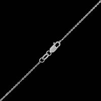 14K White Gold Estate Diamond Pendant Necklace