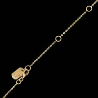 14K Yellow Gold Estate Diamond Pendant Necklace