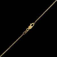 14K Yellow Gold Estate Diamond Shell Pendant Necklace