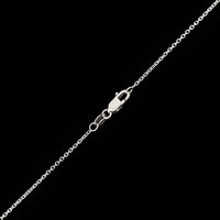 14K White Gold Estate Amethyst and Diamond Pendant Necklace