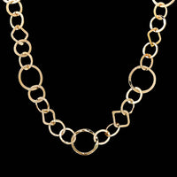 14K Yellow Gold Estate Open Link Necklace