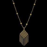 Tiffany & Co. 18K Yellow Gold Estate Fringe Pendant Necklace