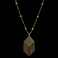 Tiffany & Co. 18K Yellow Gold Estate Fringe Pendant Necklace