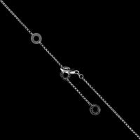 Bulgari 18K White Gold Estate Diamond B.zero1 Pendant Necklace