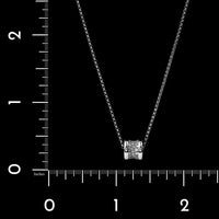 Bulgari 18K White Gold Estate Diamond B.zero1 Pendant Necklace