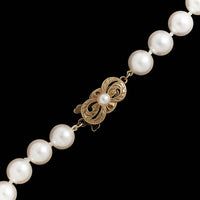 Mikimoto 18K Yellow Gold Estate Akoya Cultured Pearl Necklace