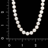 Mikimoto 18K Yellow Gold Estate Akoya Cultured Pearl Necklace