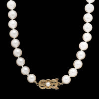 Mikimoto 18K Yellow Gold Estate Akoya Cultured Pearl Necklace