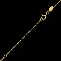 14K Yellow Gold Estate Diamond Station Necklace