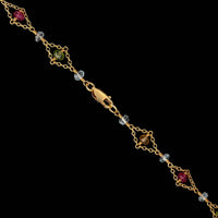 18K Yellow Gold Estate Gemstone Necklace