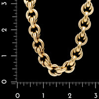 14K Yellow Gold Estate Fancy Link Necklace
