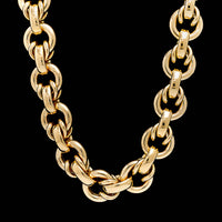 14K Yellow Gold Estate Fancy Link Necklace