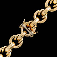 14K Yellow Gold Estate Fancy Link Necklace