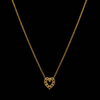 14K White Gold Estate Morganite and Diamond Pendant Necklace