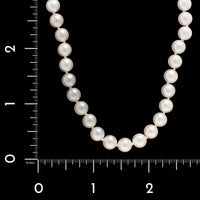 Mikimoto 18K Yellow Gold Estate Cultured Pearl Necklace