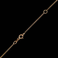 14K Rose Gold Estate Opal and Diamond Pendant Necklace