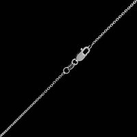 14K White Gold Estate Diamond Heart Pendant Necklace