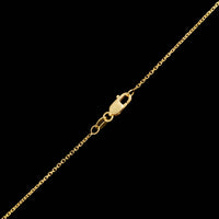 18K Yellow Gold Opal Pendant Necklace